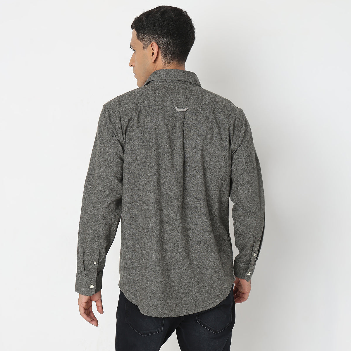 Regular Fit Solid Shirt