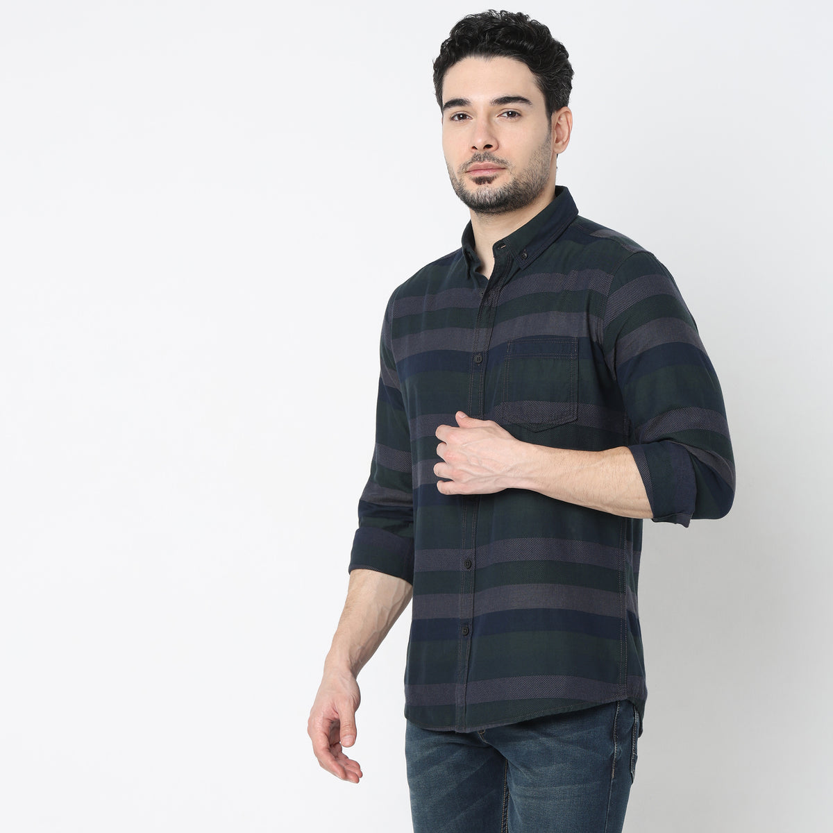 Slim Fit Striped Shirt