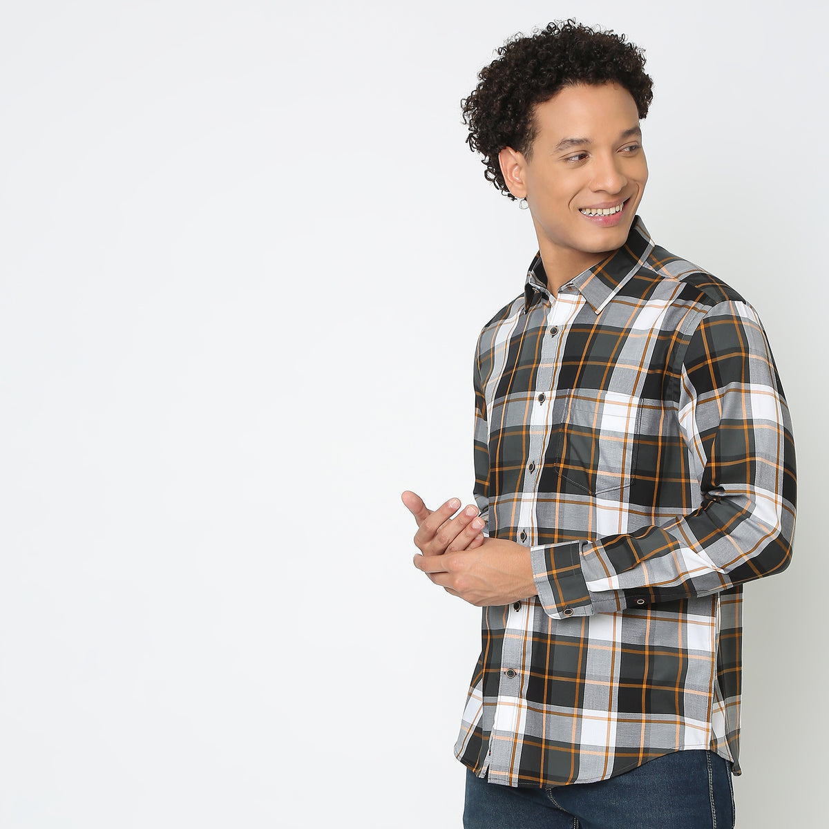 Regular Fit Checkered Shirt