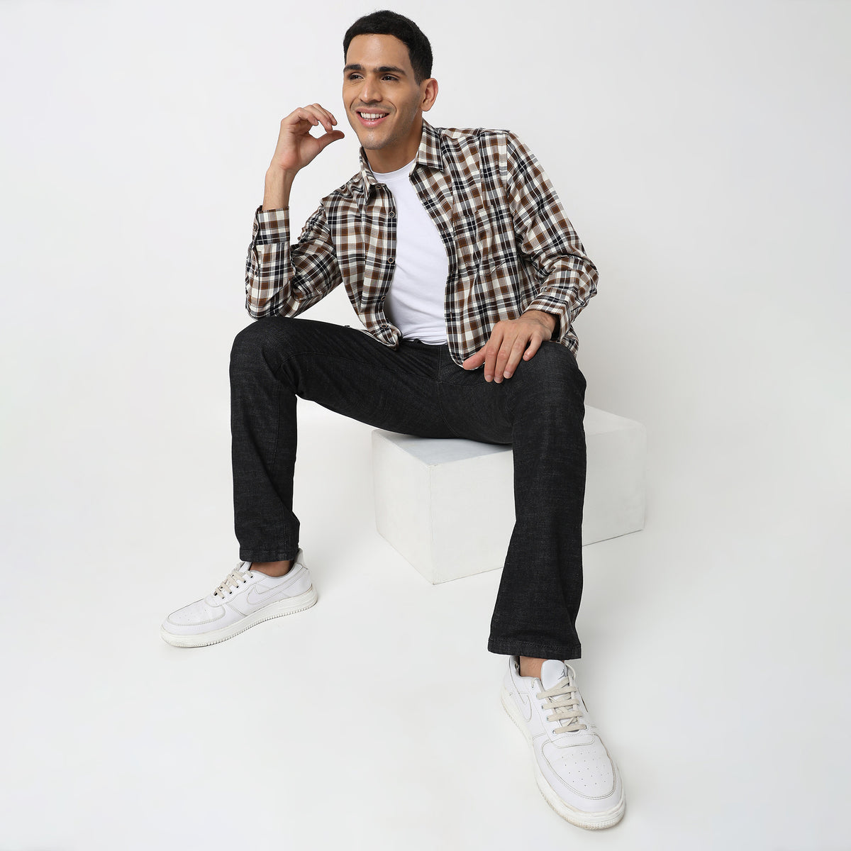 Regular Fit Checkered Shirt