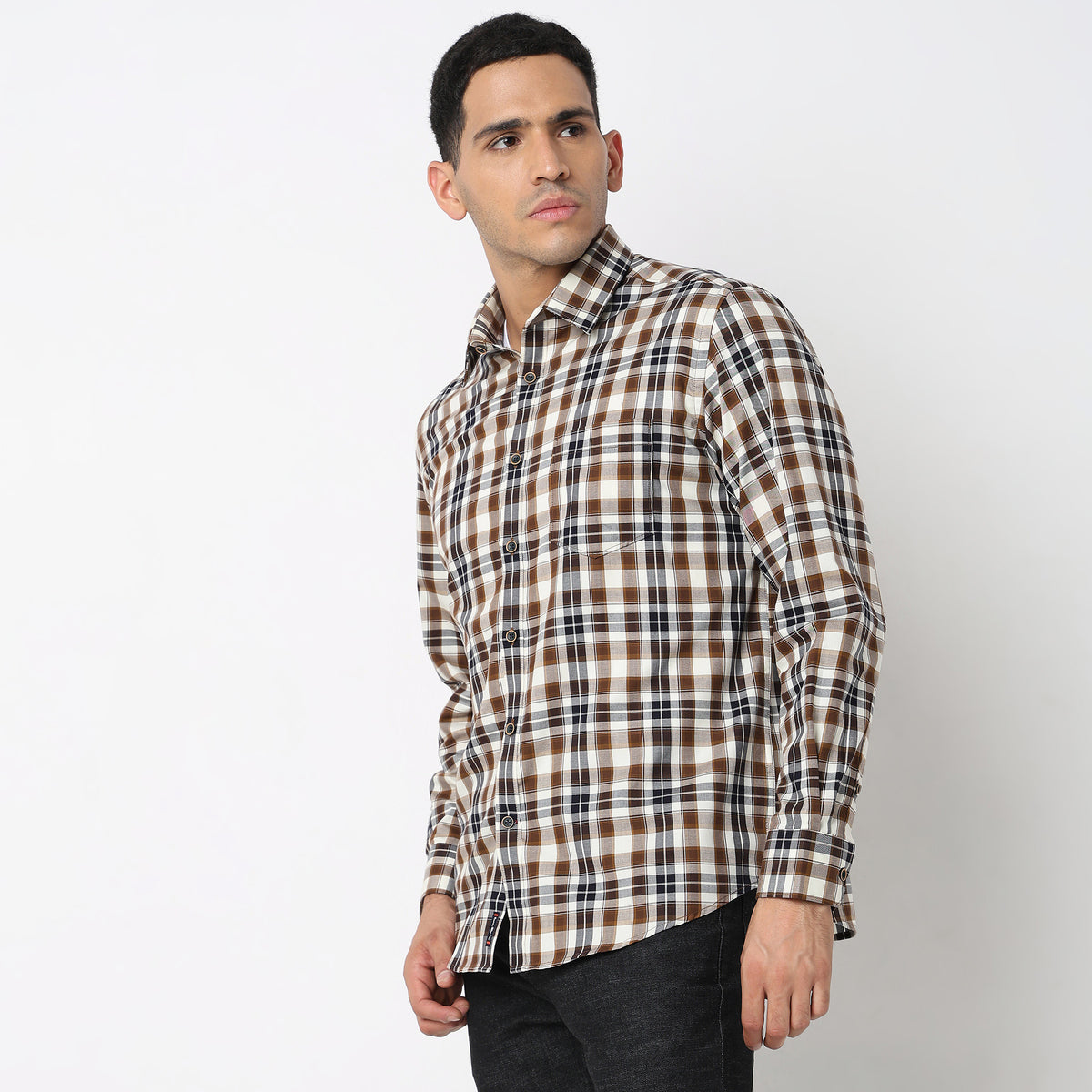 Regular Fit Checkered Shirt