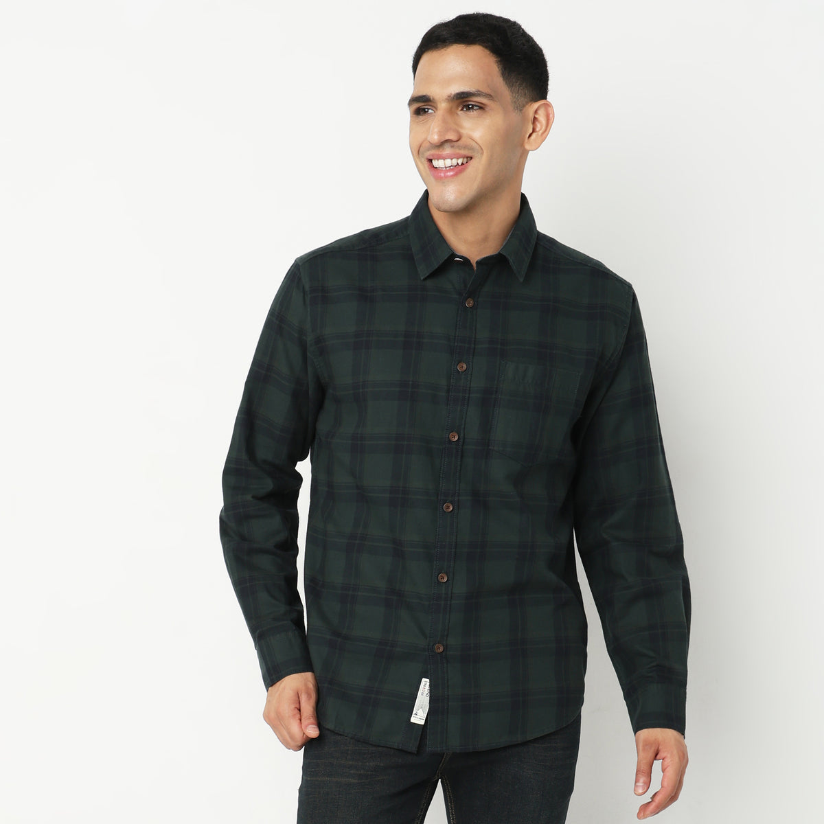 Regular Fit Checkered Shirt