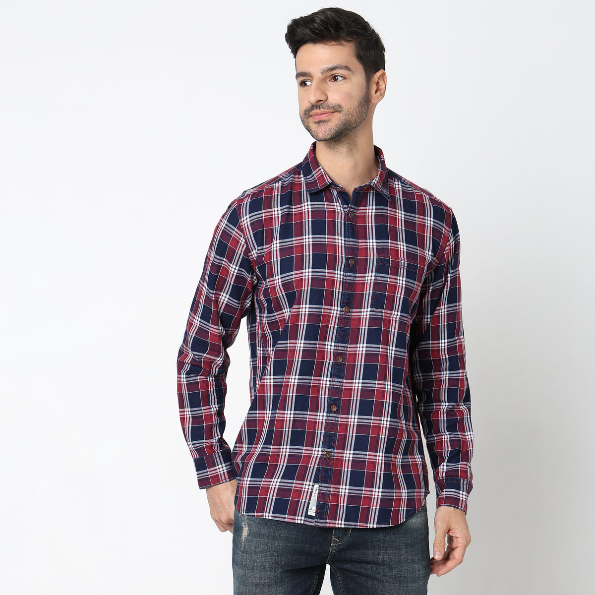 Regular Fit Checkered Shirt