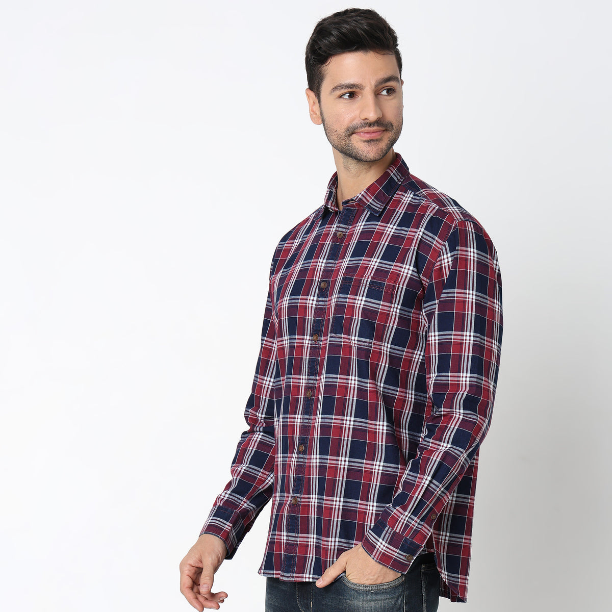 Regular Fit Checkered Shirt