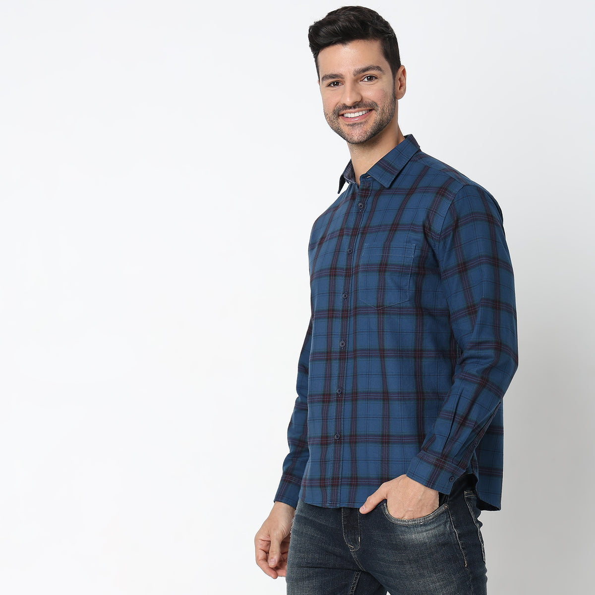 Regular Fit Checkered Shirt