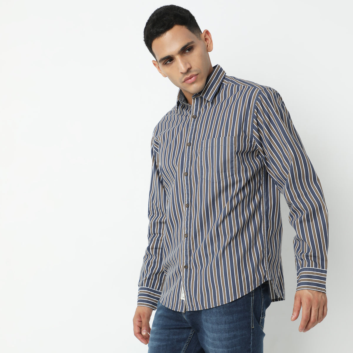 Regular Fit Striped Shirt