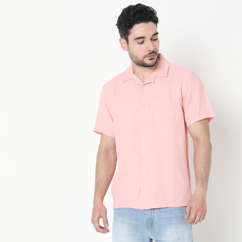 Regular Fit Solid Shirt