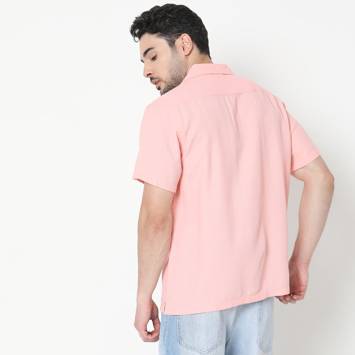 Regular Fit Solid Shirt