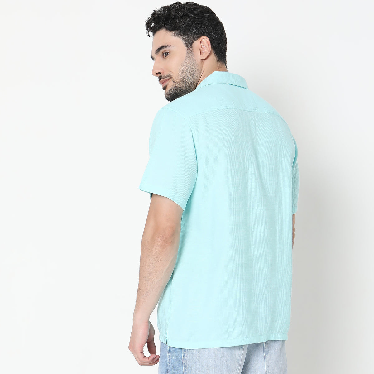 Regular Fit Solid Shirt