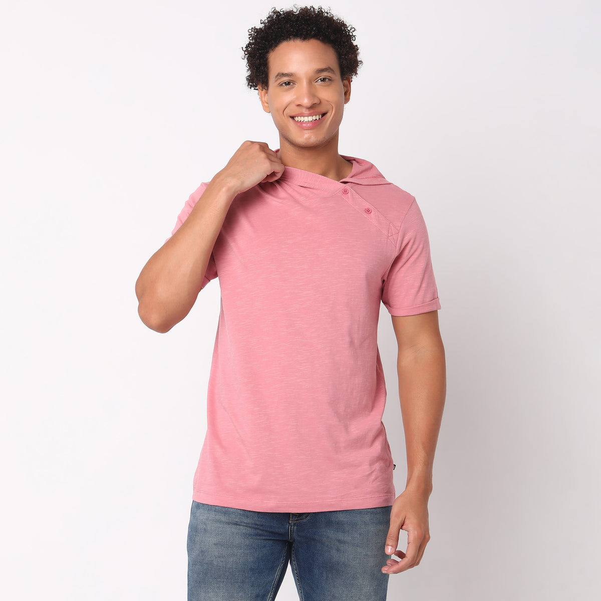 Regular Fit Solid T-Shirt