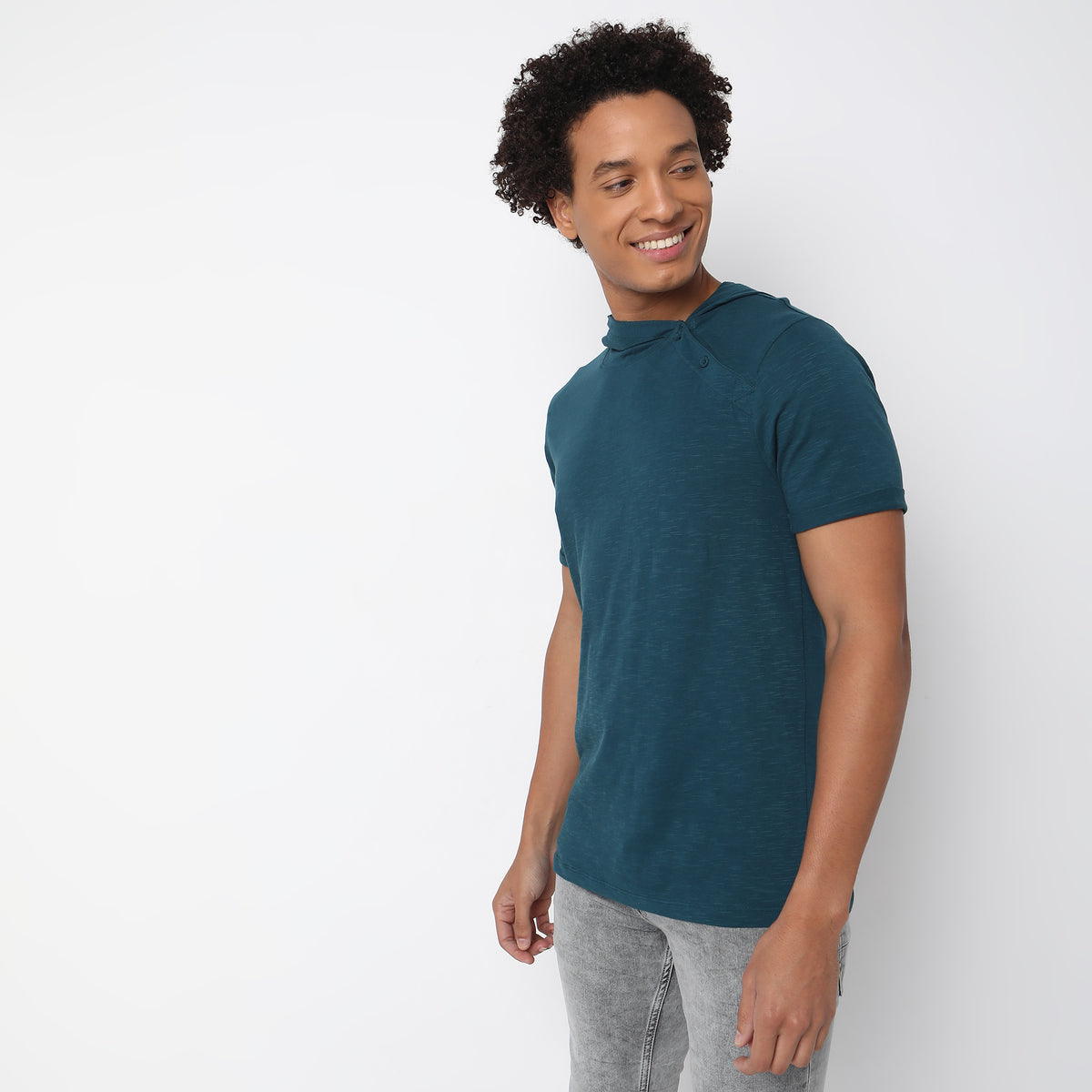 Regular Fit Solid T-Shirt