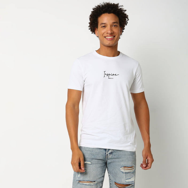 Regular Fit Solid T-Shirt