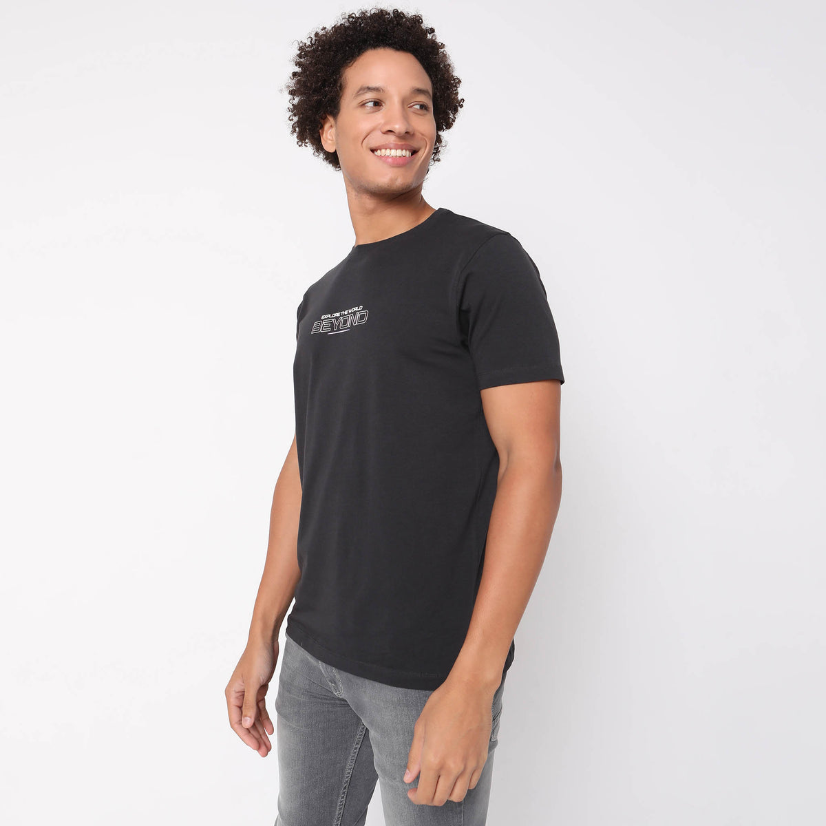 Regular Fit Solid T-Shirt