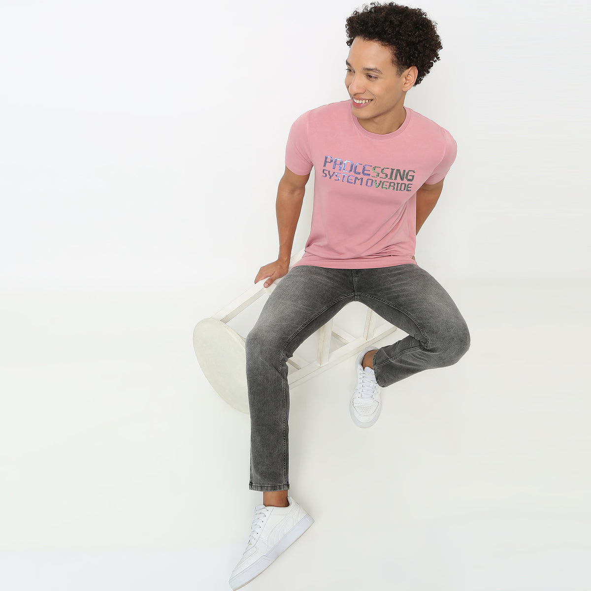 Regular Fit Solid T-Shirt