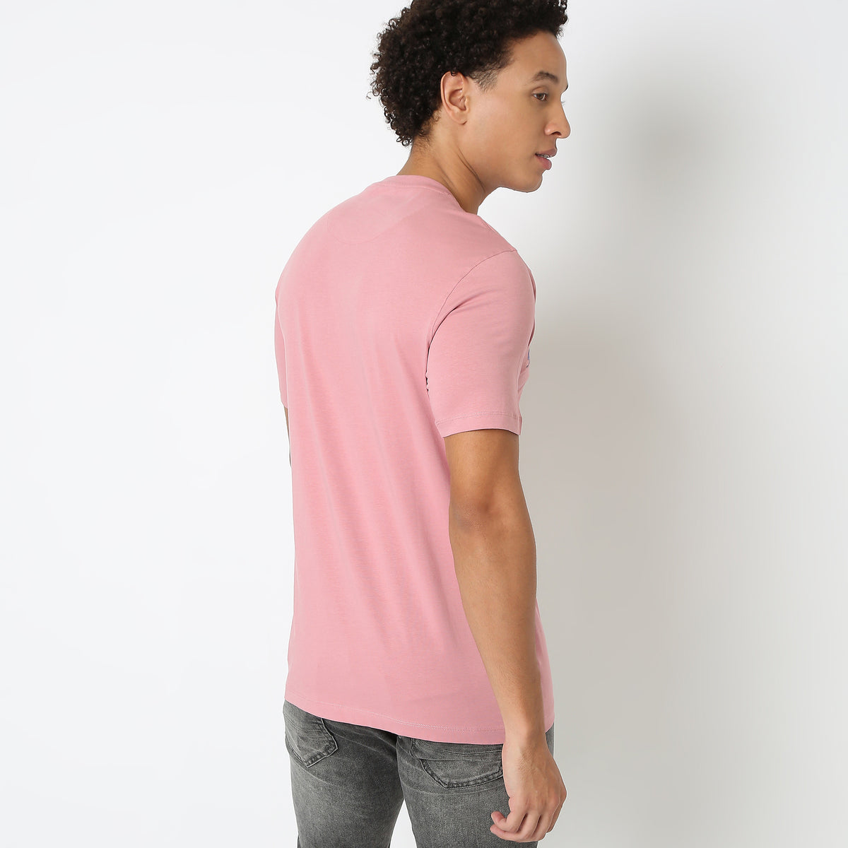 Regular Fit Solid T-Shirt