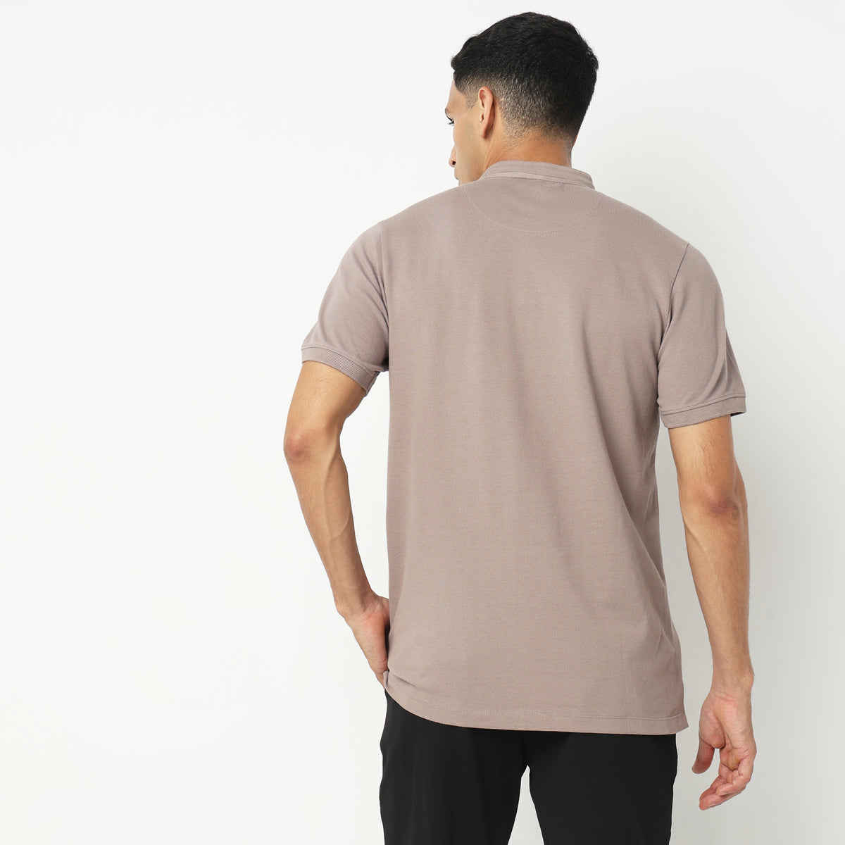 Regular Fit Solid T-Shirt