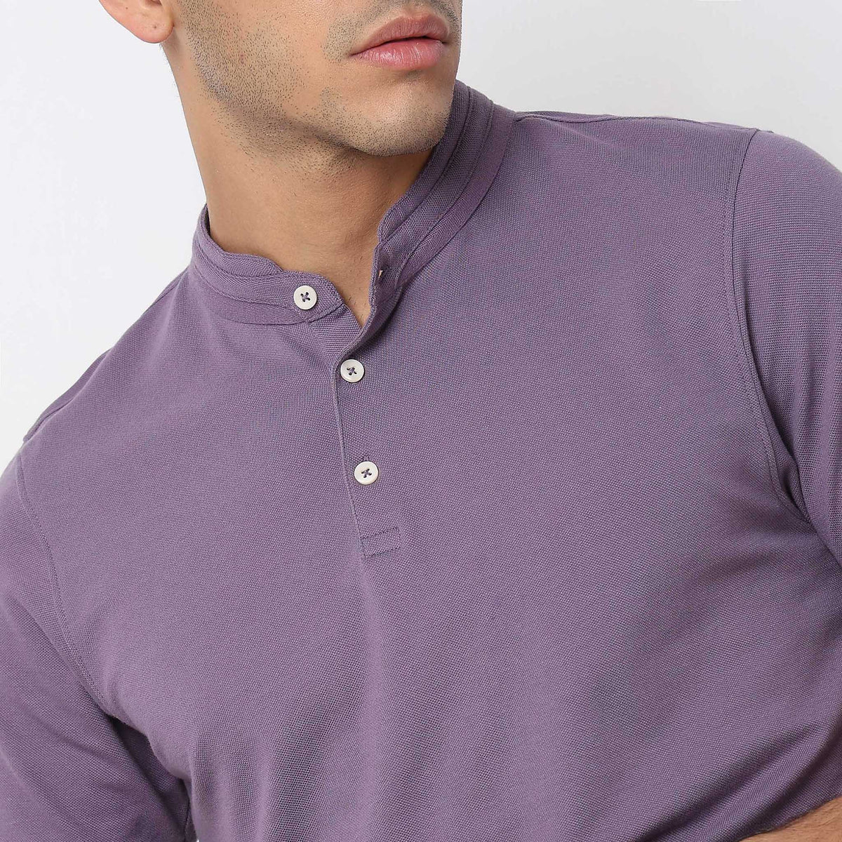 Regular Fit Solid T-Shirt