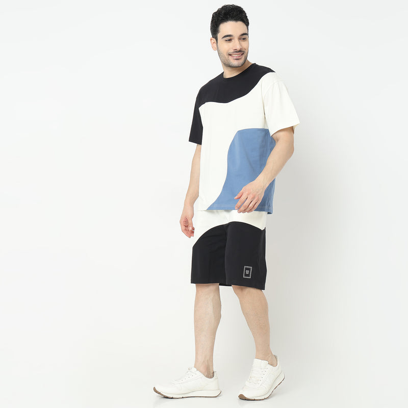 Oversize Color Block T-Shirt