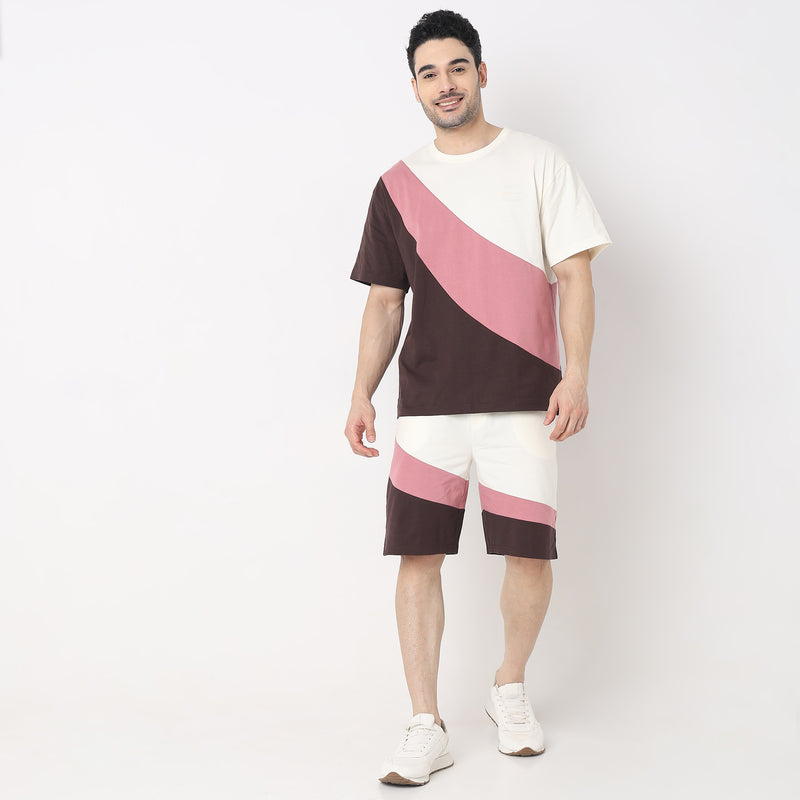 Oversize Color Block T-Shirt