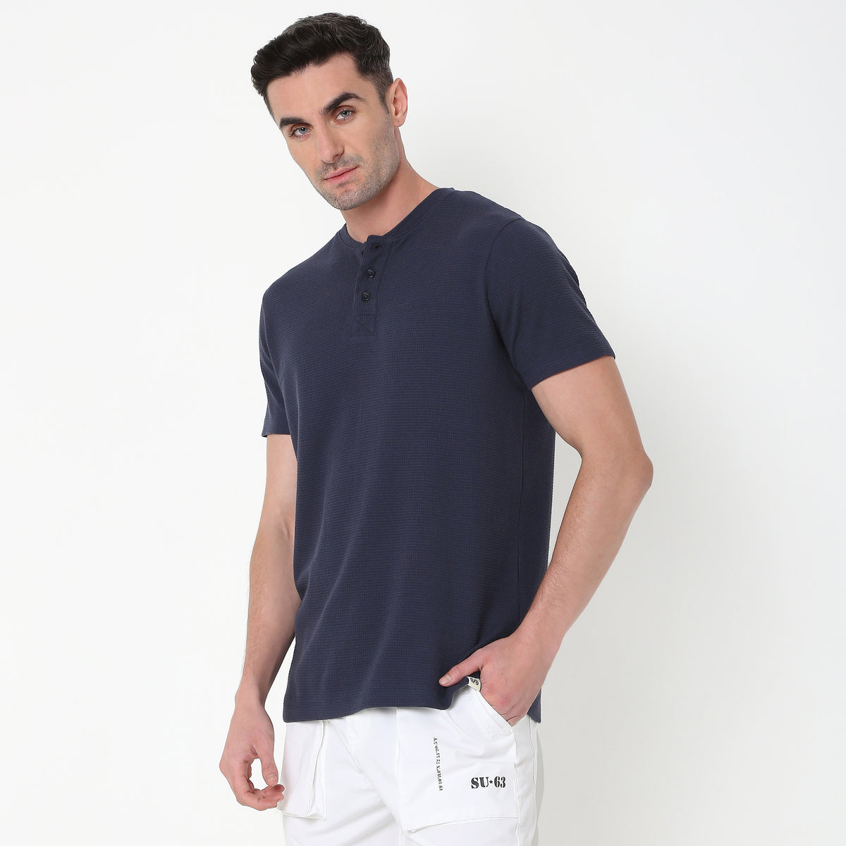 Regular Fit Solid T-Shirt