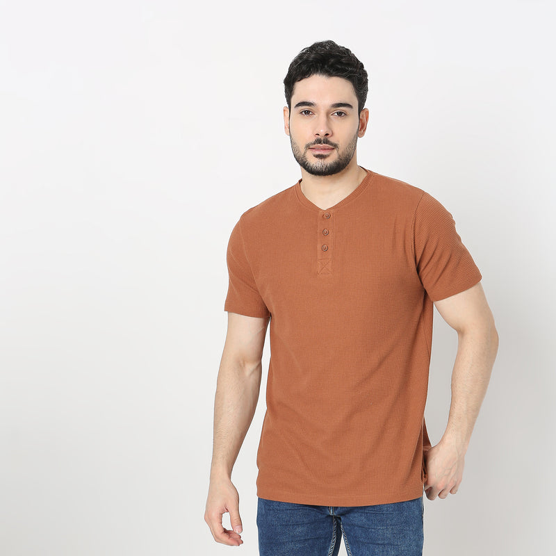 Regular Fit Solid T-Shirt