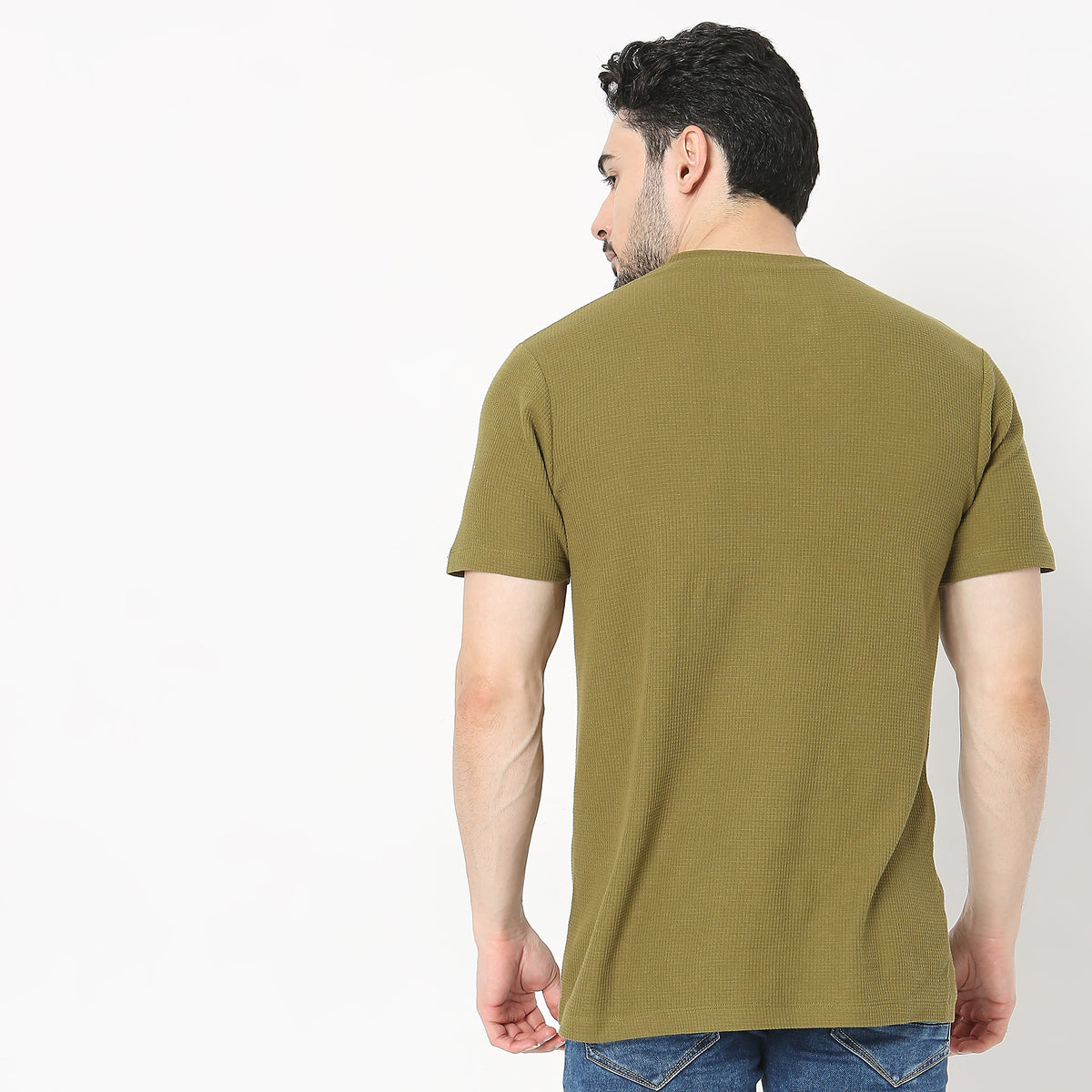 Regular Fit Solid T-Shirt