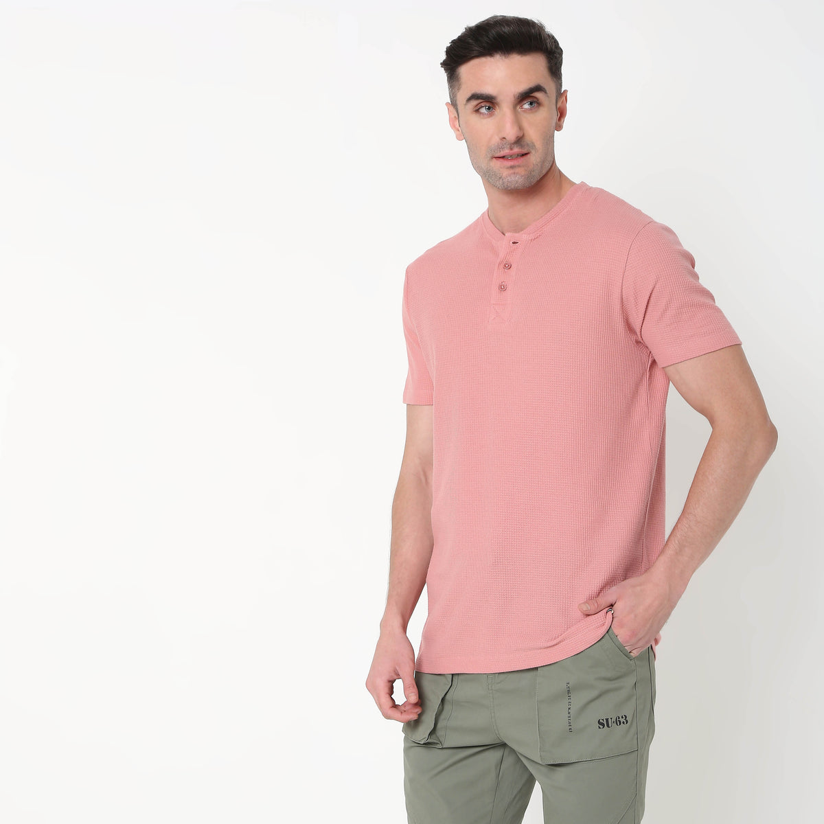 Regular Fit Solid T-Shirt