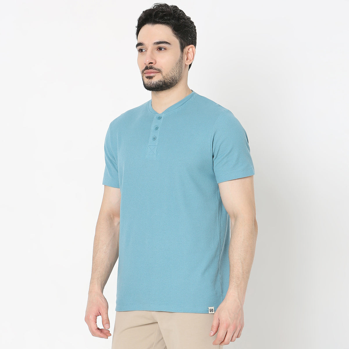 Regular Fit Solid T-Shirt