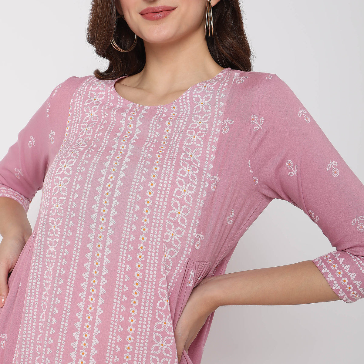 Flare Fit Printed Kurta