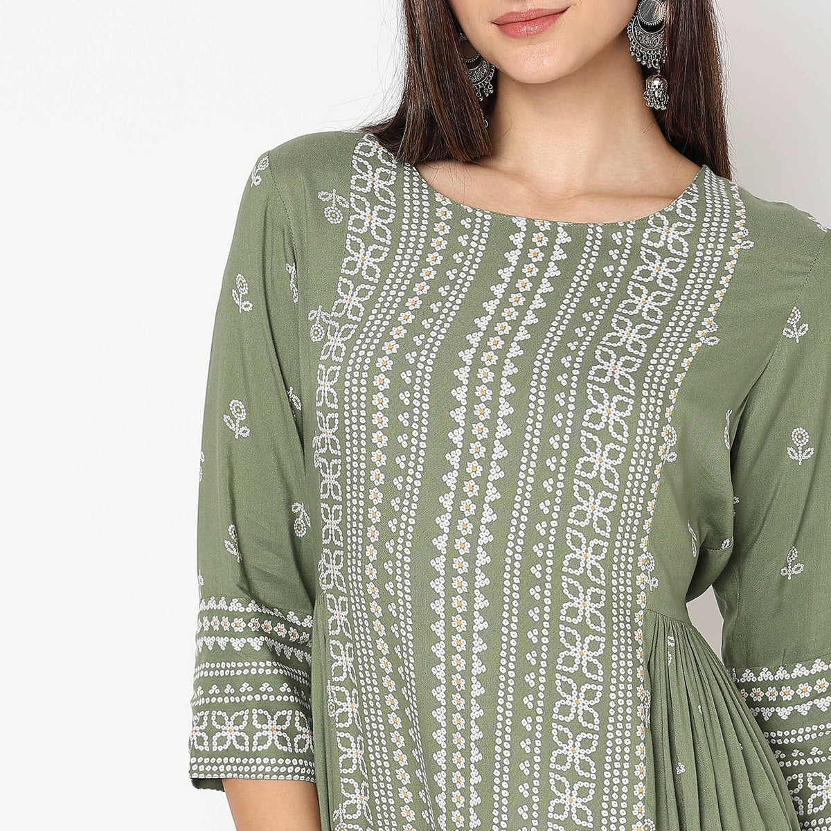 Flare Fit Printed Kurta