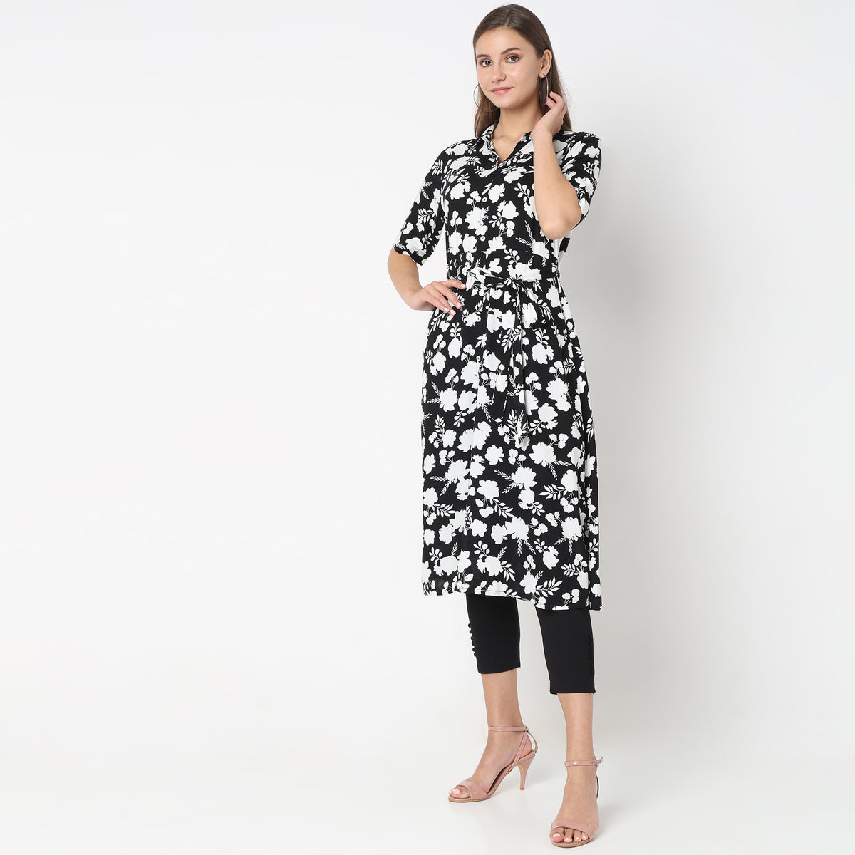 Flare Fit Printed Kurta