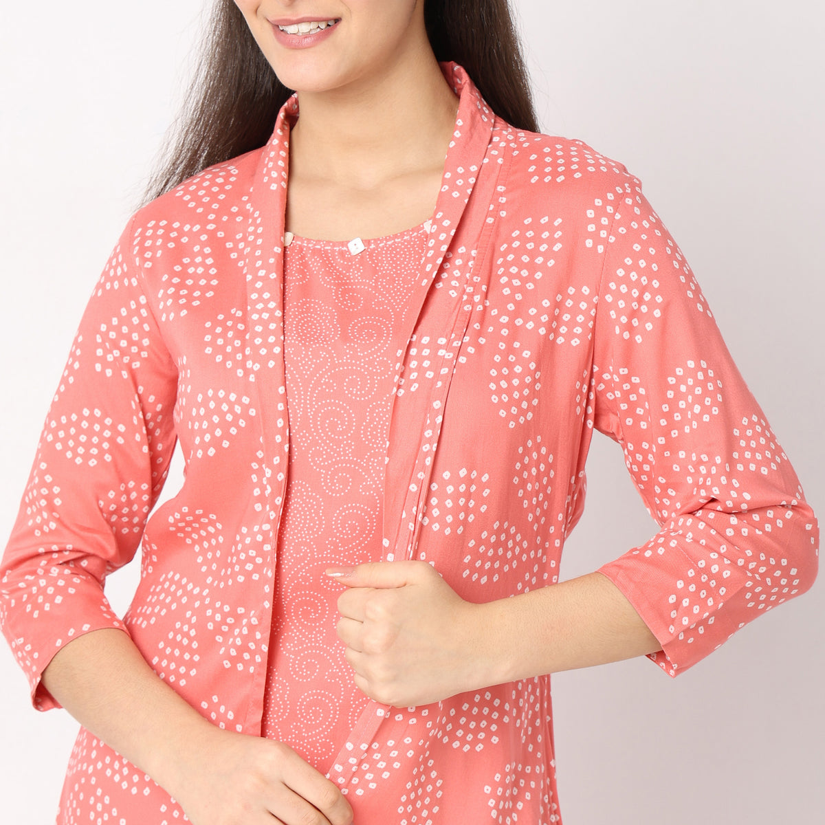 Flare Fit Printed Kurta