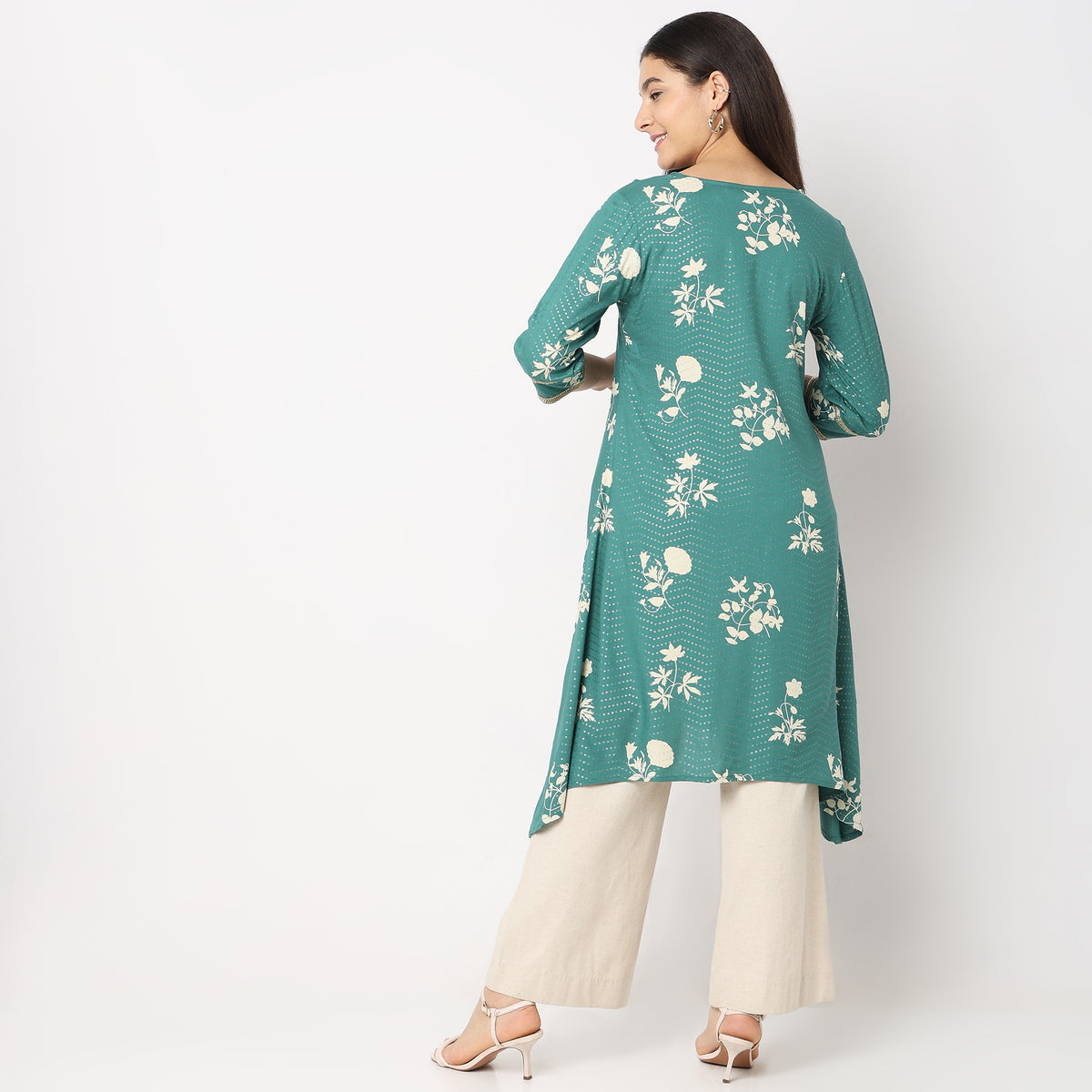 Flare Fit Printed Kurta