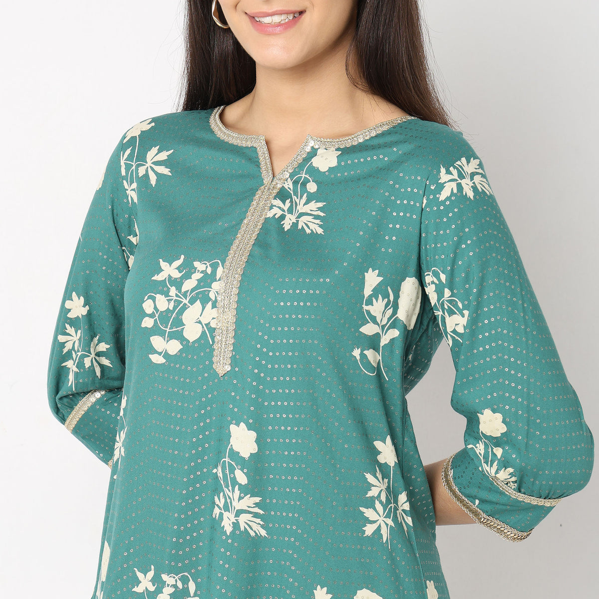 Flare Fit Printed Kurta