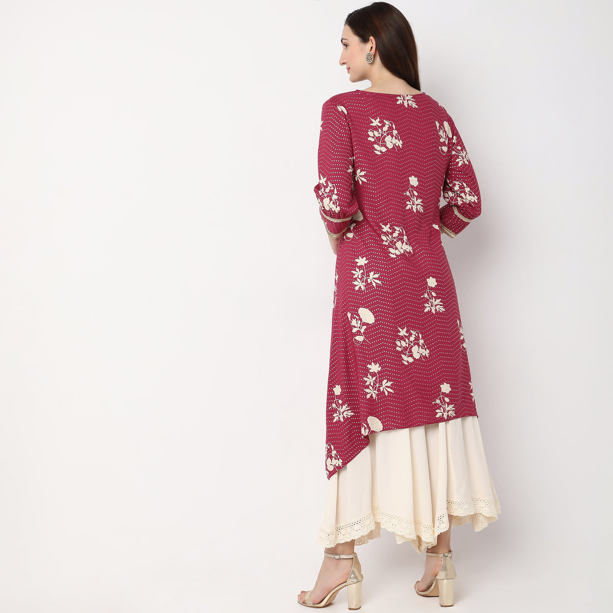 Flare Fit Printed Kurta