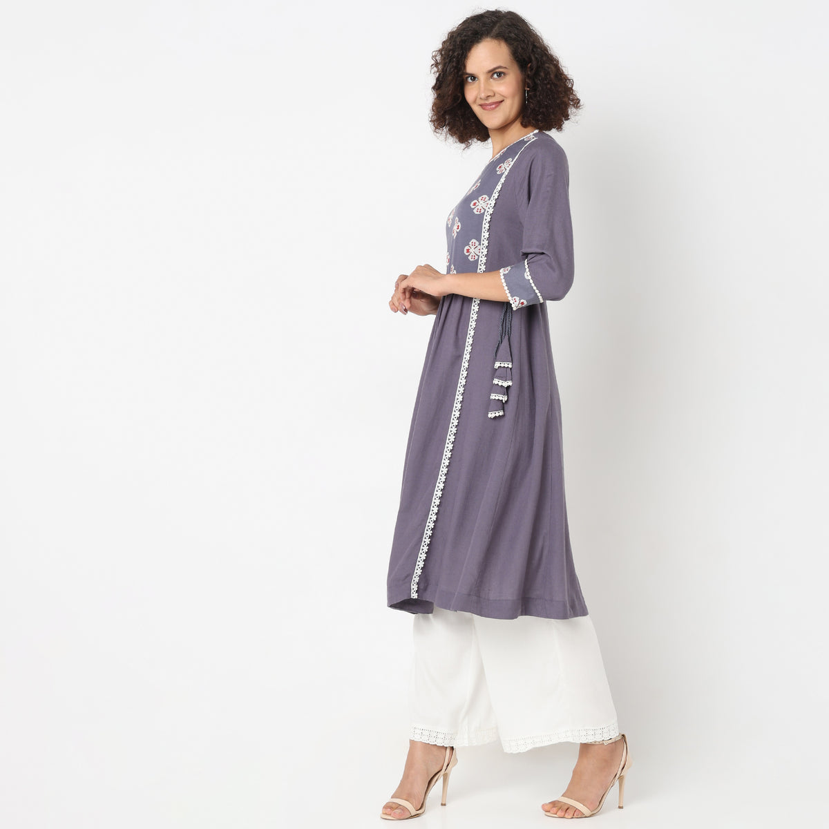 Flare Fit Printed Kurta