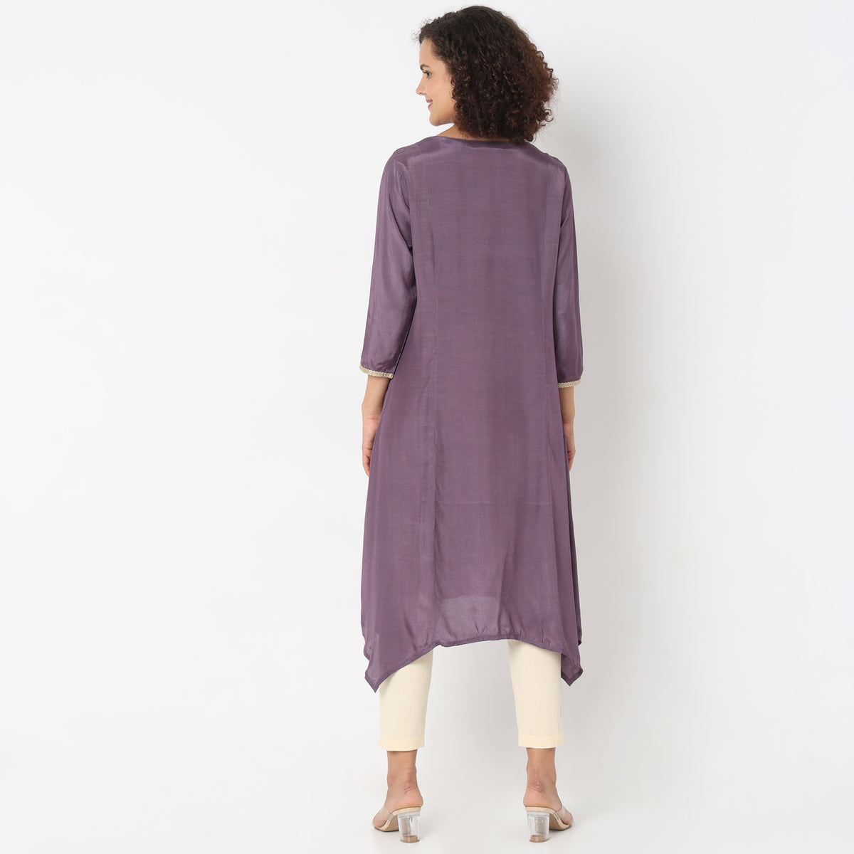 Flare Fit Embroidered Kurta