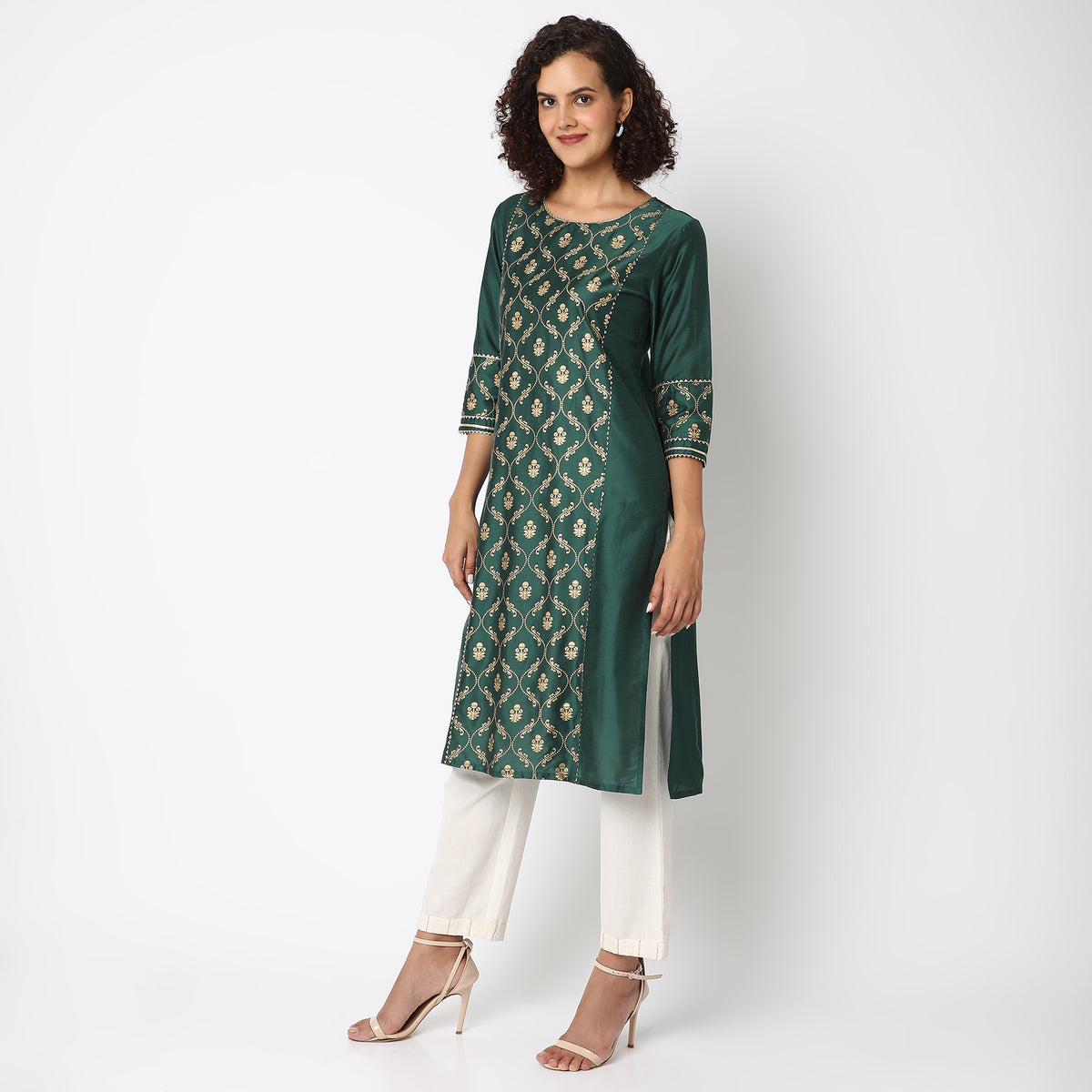 Flare Fit Printed Kurta