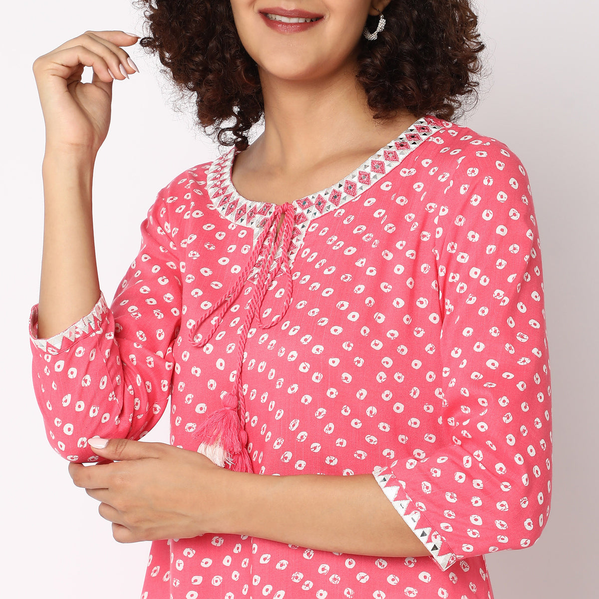 Flare Fit Printed Kurta