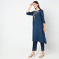 Flare Fit Embroidered Kurta