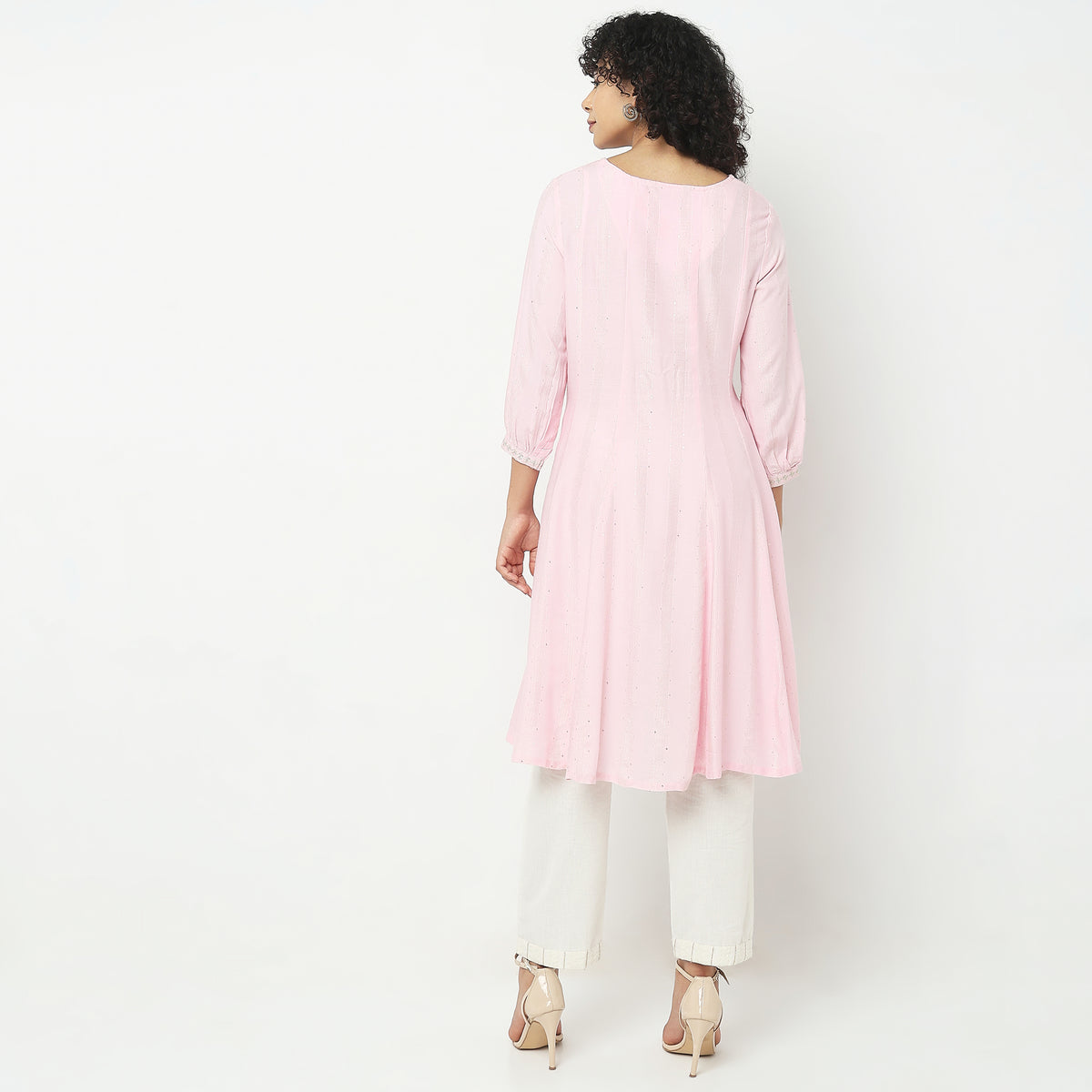 Flare Fit Embellished Kurta