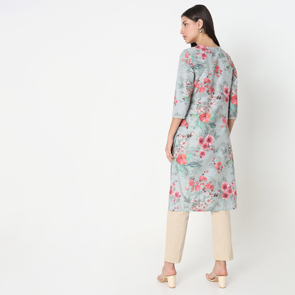 Straight Fit Printed Kurta