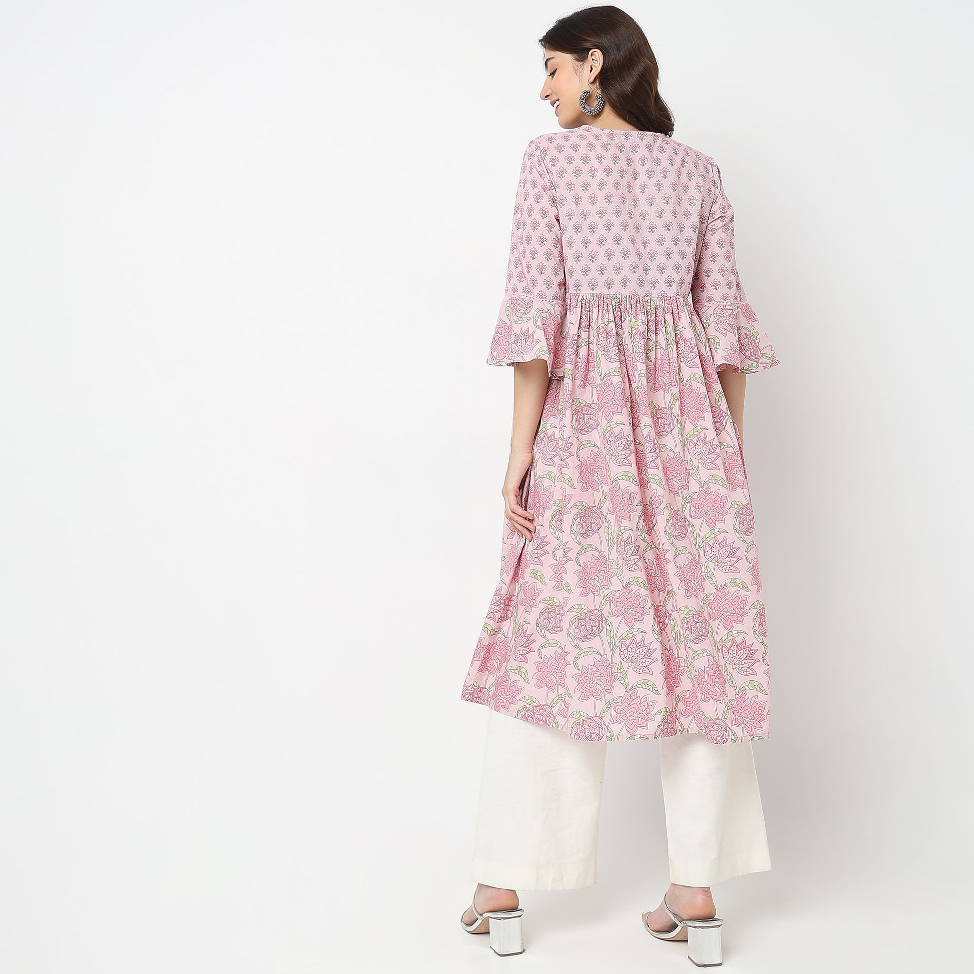 Flare Fit Printed Kurta