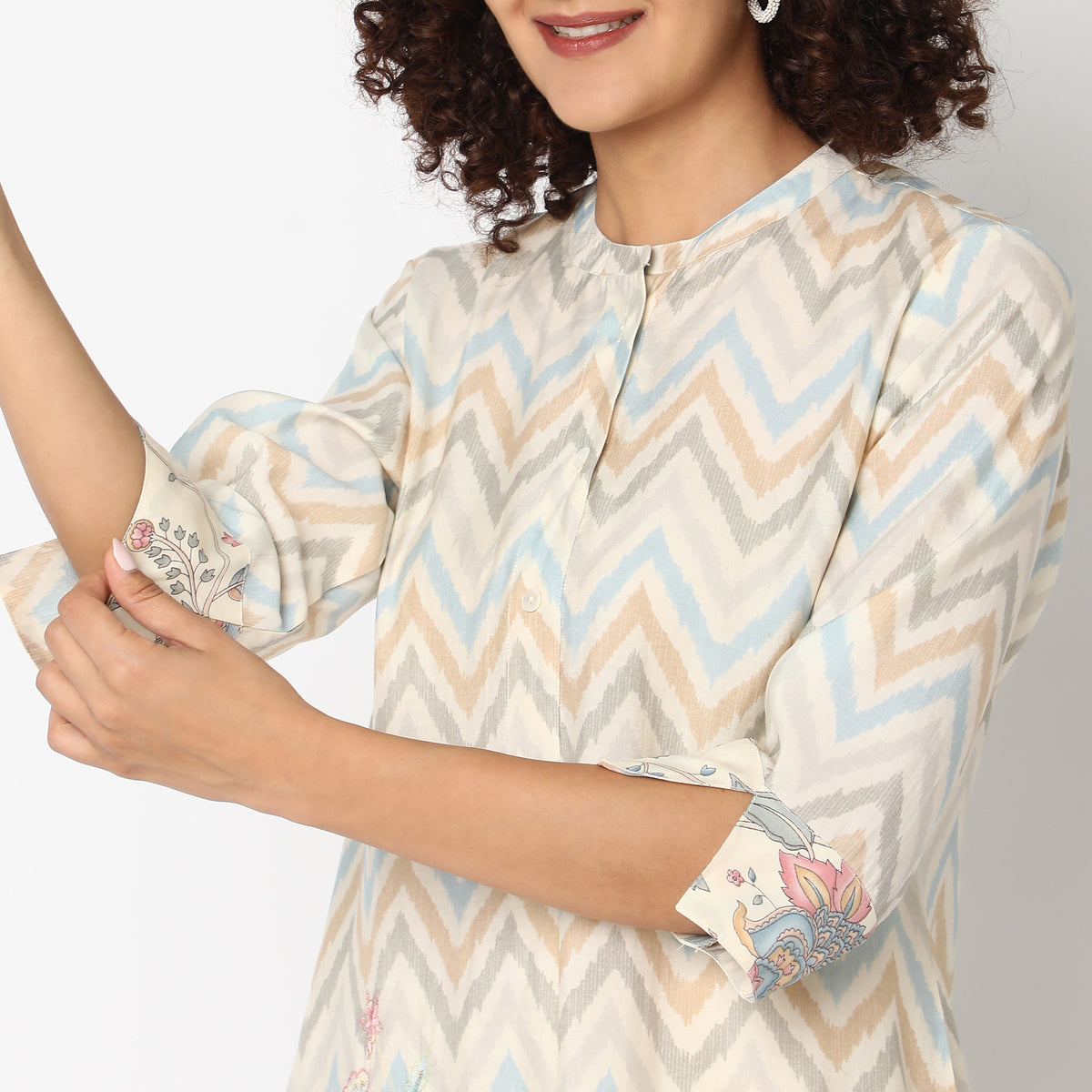 Flare Fit Printed Kurta