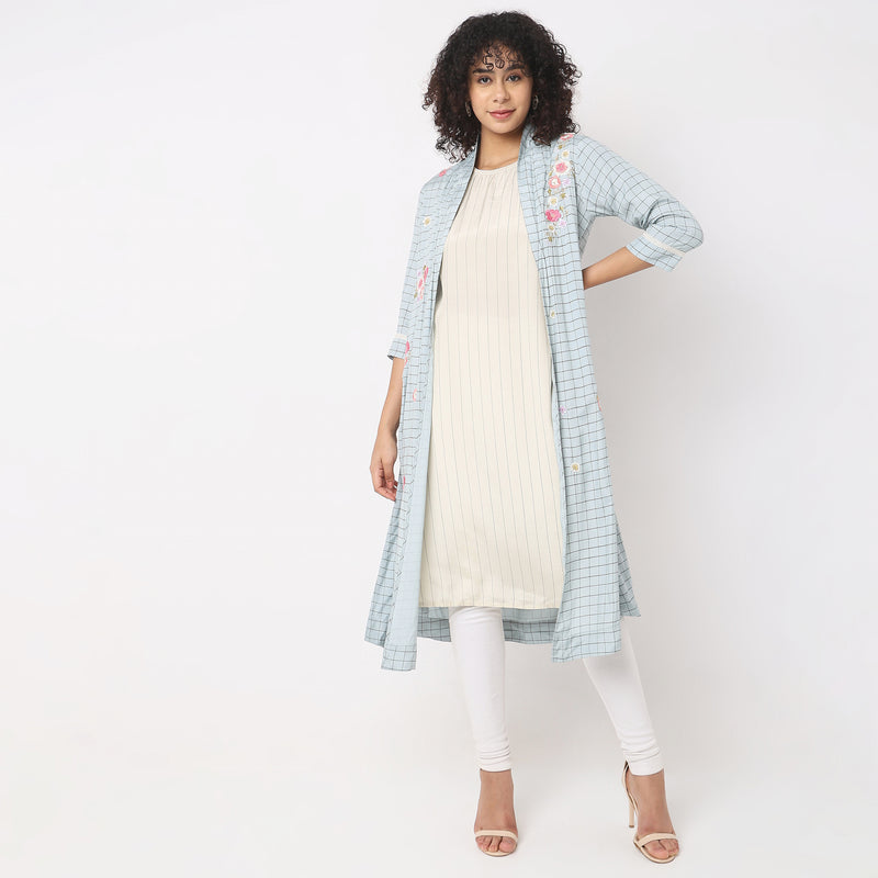 Flare Fit Printed Kurta