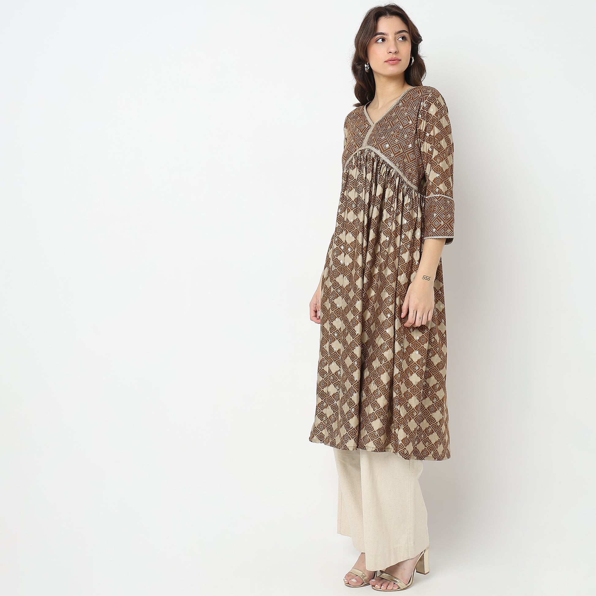 Straight Fit Printed Kurta