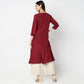 Flare Fit Embellished Kurta