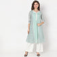 Straight Fit Floral Kurta