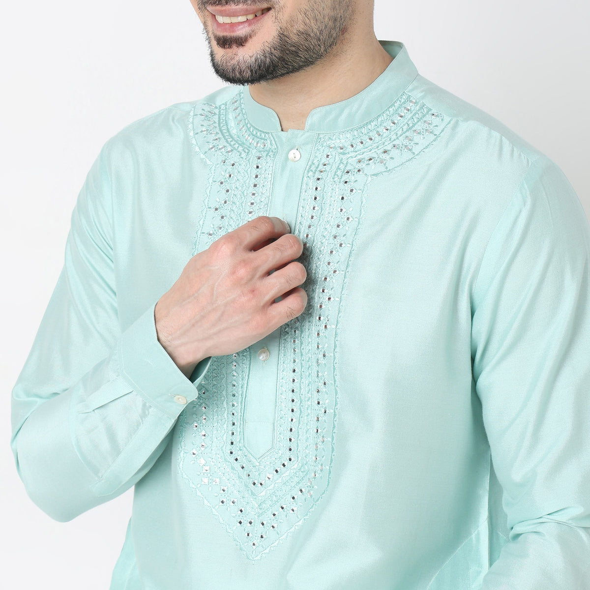 Regular Fit Embellished Kurta