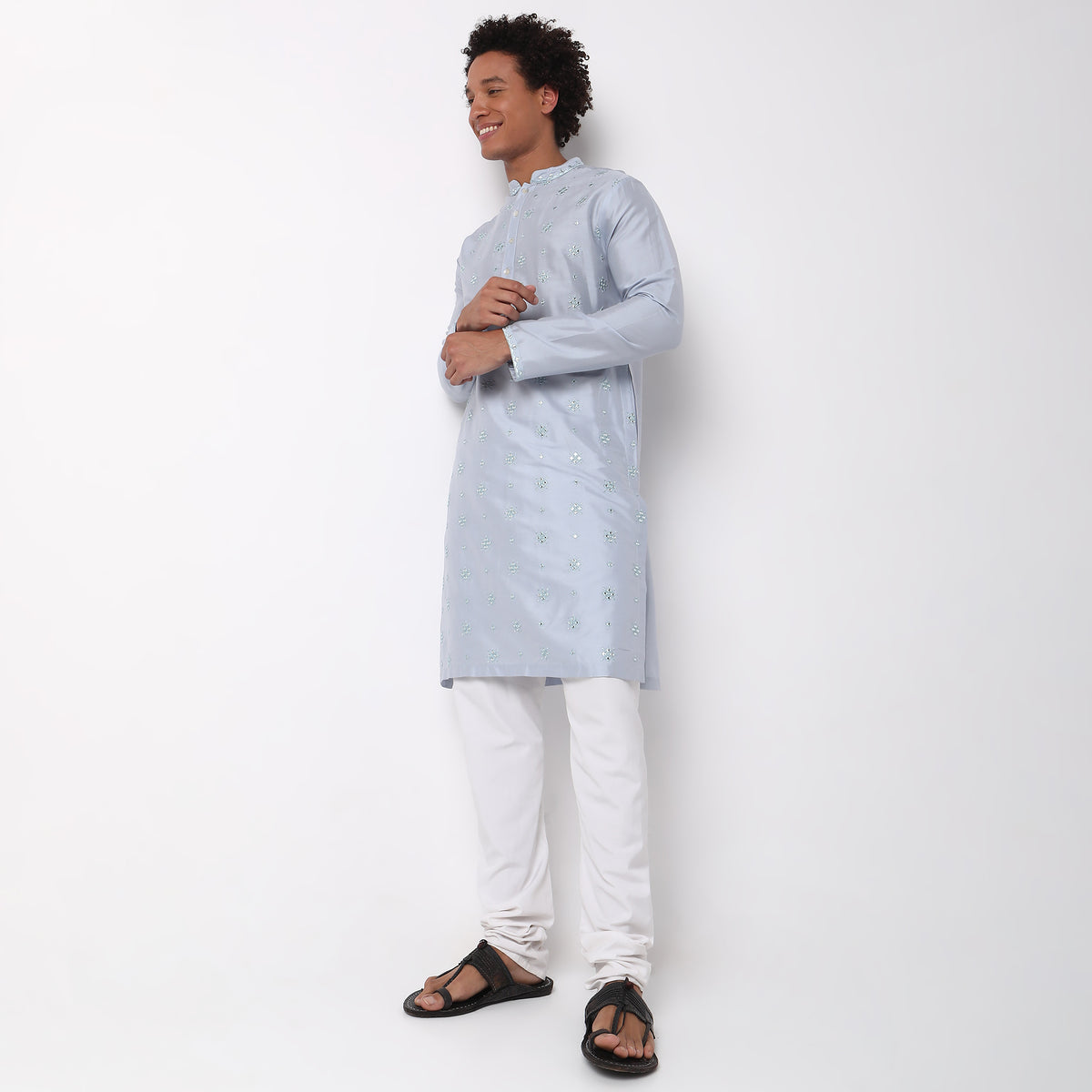 Regular Fit Embellished Kurta